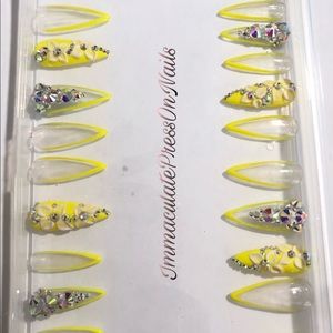 Authentic custom press on nails